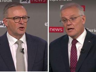 Anthony Albanese and Scott Morrison.