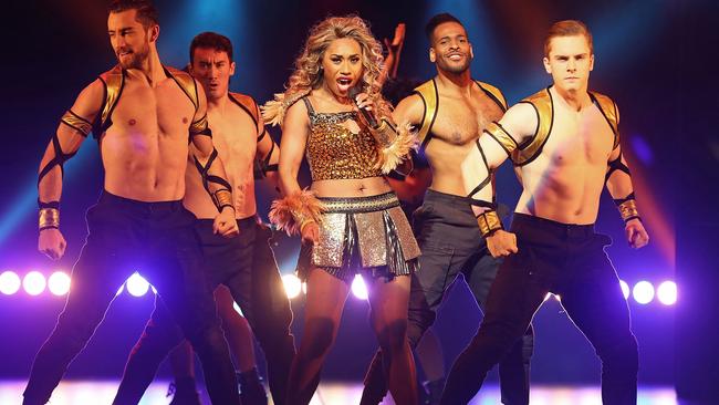 Paulini performs for The Bodyguard.