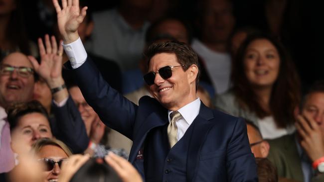 While in England filming, Tom Cruise managed to swing by for the Wimbledon Women’s Final. Picture: Clive Brunskill/Getty Images