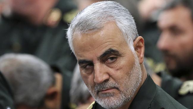 An official photo of General Qassem Soleimani, relased in 2016. Picture: Office of the Iranian Supreme Leader via AP