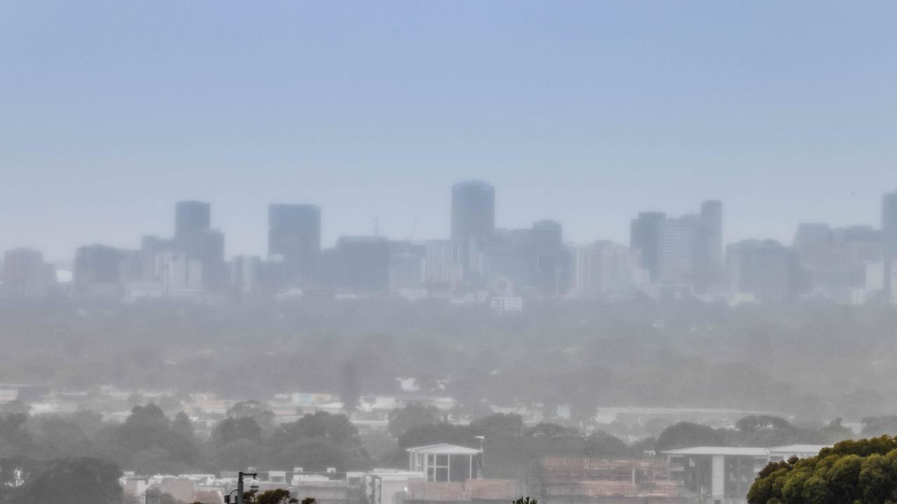 The View from Darlington towards the city on Saturday. Picture: Russell Millard Photography