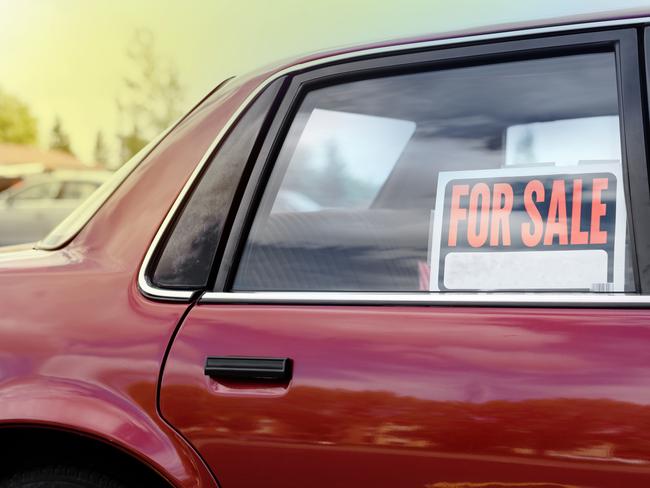 Displaying a ‘For Sale’ sign in your car could get you in trouble. Picture: iStock