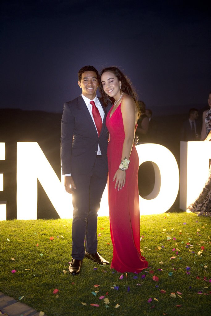 Semisi Maile and Eden Lingard. The first group of Year 12 students to graduate from TACAP's held their formal at Preston Peak Winery. November 2018. Picture: Bev Lacey