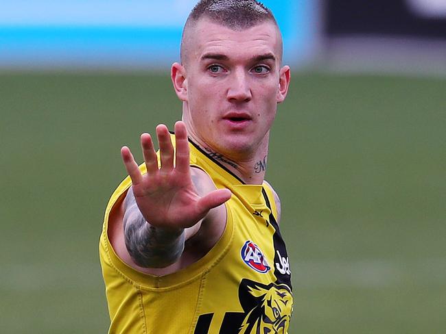 Richmond training at Punt Rd Oval. Dustin Martin  . Pic: Michael Klein