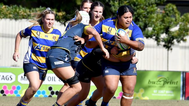 Club rugby union women's game between Easts v Bond Uni. Saturday June 18, 2022. Picture, John Gass