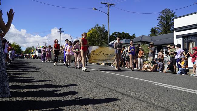 Aerial Dreaming Circus School in the The Goomeri Pumpkin Festival parade 2024