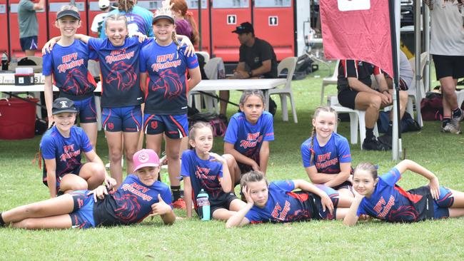 The Mustangs under-10 outfit from Gladstone at the Red Rooster Junior Touch Carnival at Cyril Connell Fields, Rockhampton, on November 5, 2022.