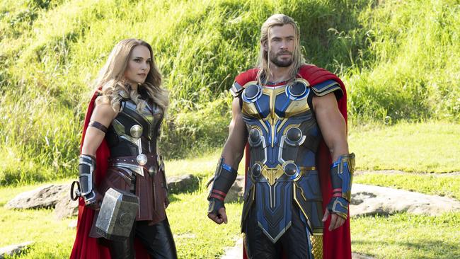 Natalie Portman and Chris Hemsworth star in the latest Thor adventure. Picture: Jasin Boland