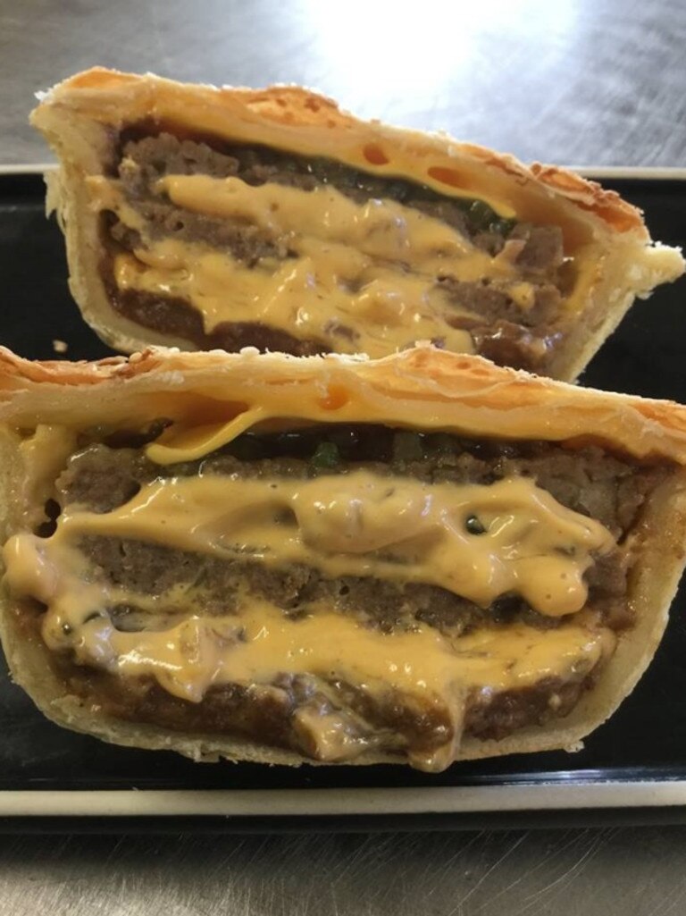 The Big Mack pie at Blackbutt Bakery raised the eyebrows of Maccas representatives. Picture: Supplied