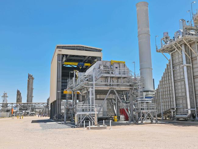 JANUARY 31, 2025: The new Moomba CCS (carbon capture and storage) plant, a joint venture of Santos and Beach Energy. Picture: Brenton Edwards