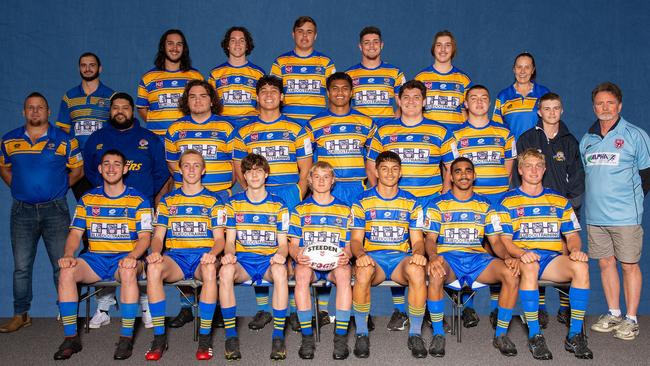 The Norths Blue under-17 rugby league team that made the grand final.