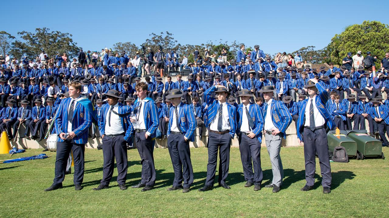 TGS cheer squad. Picture: Bev Lacey