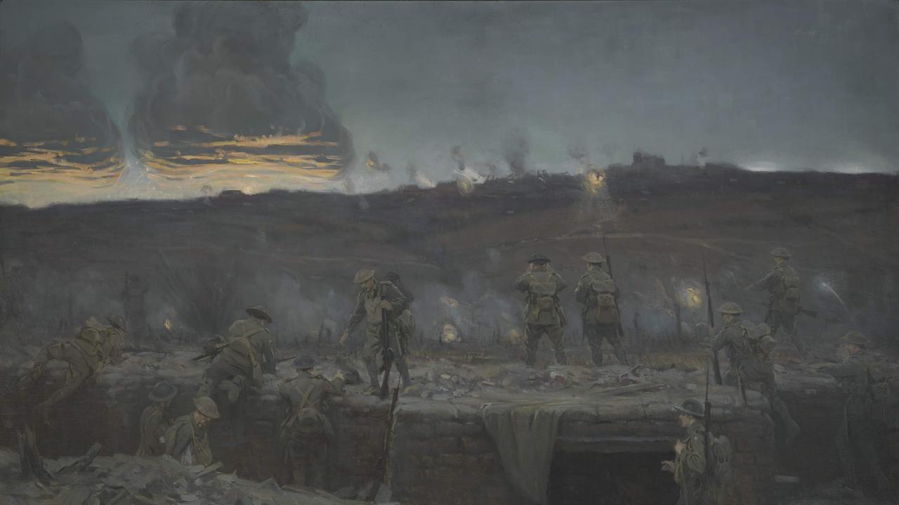 the battle at Messines Picture: Australian War Memorial