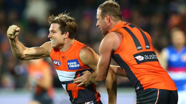 Toby Greene was a hero and villain on Friday night. Picture: Getty Images