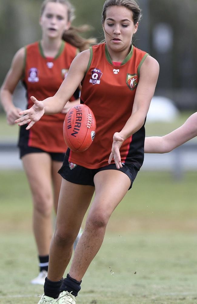 Harper Weir in action for St. Teresa's Catholic College. Picture: Facebook