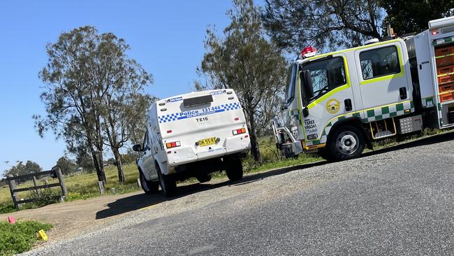 Emergency services on scene on Monday. Picture: Janine Watson/Mid-North Coast News/NewsLocal