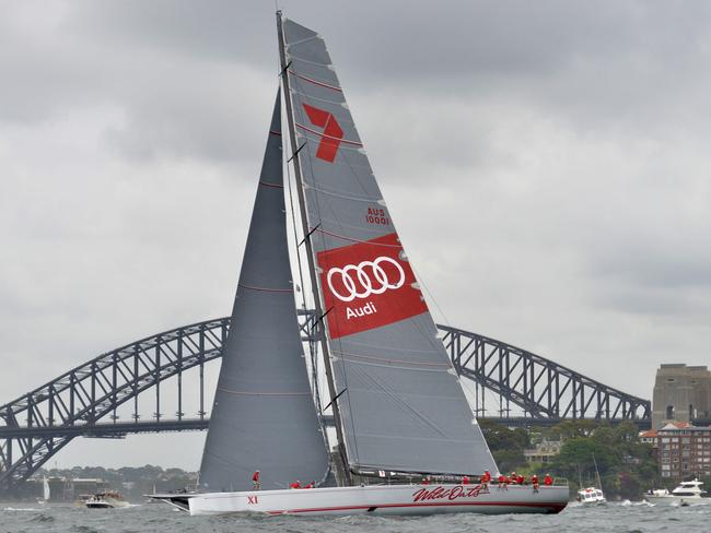 Multiple line honours winner Wild Oats XI is state of the art. Picture: AFP