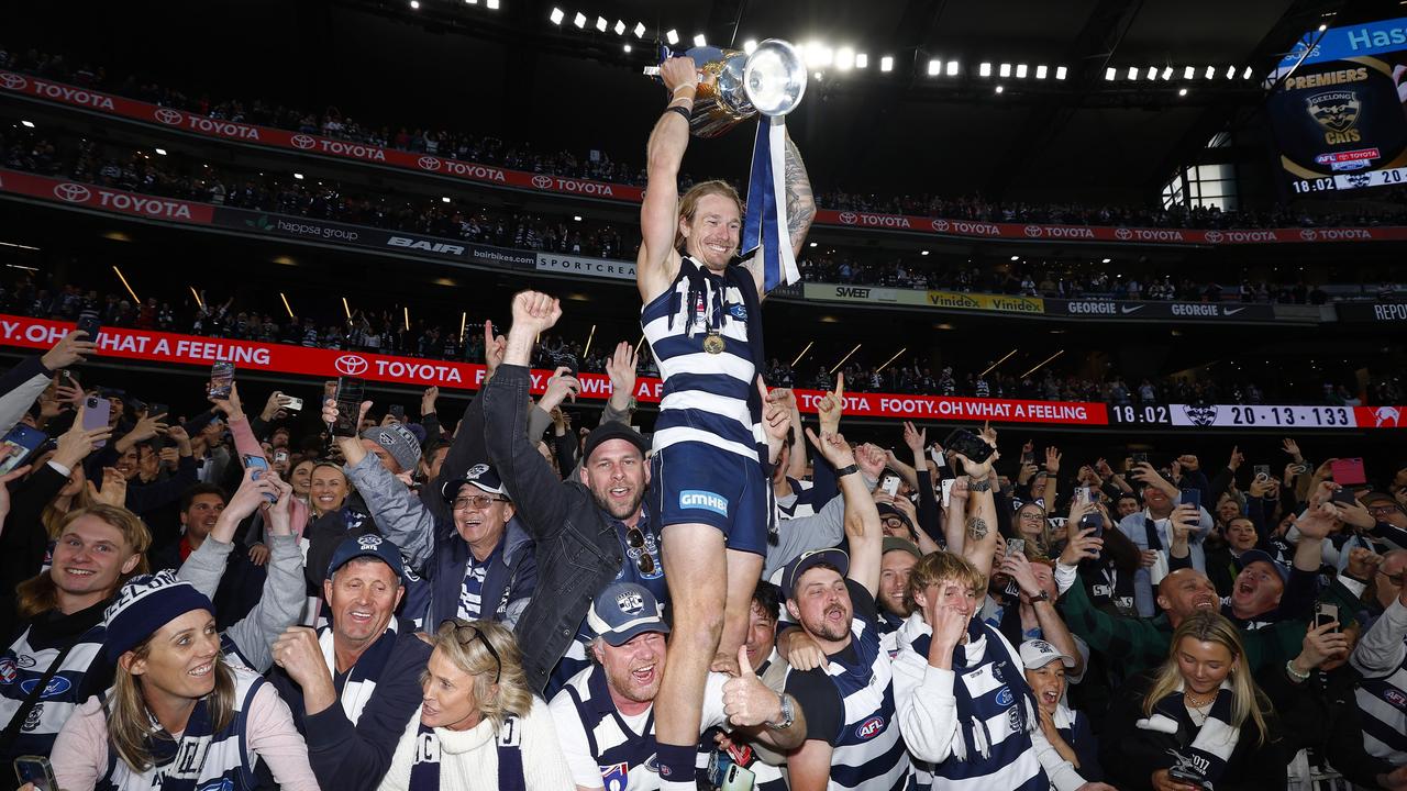 Brilliant scenes. Photo by Daniel Pockett/AFL Photos/via Getty Images