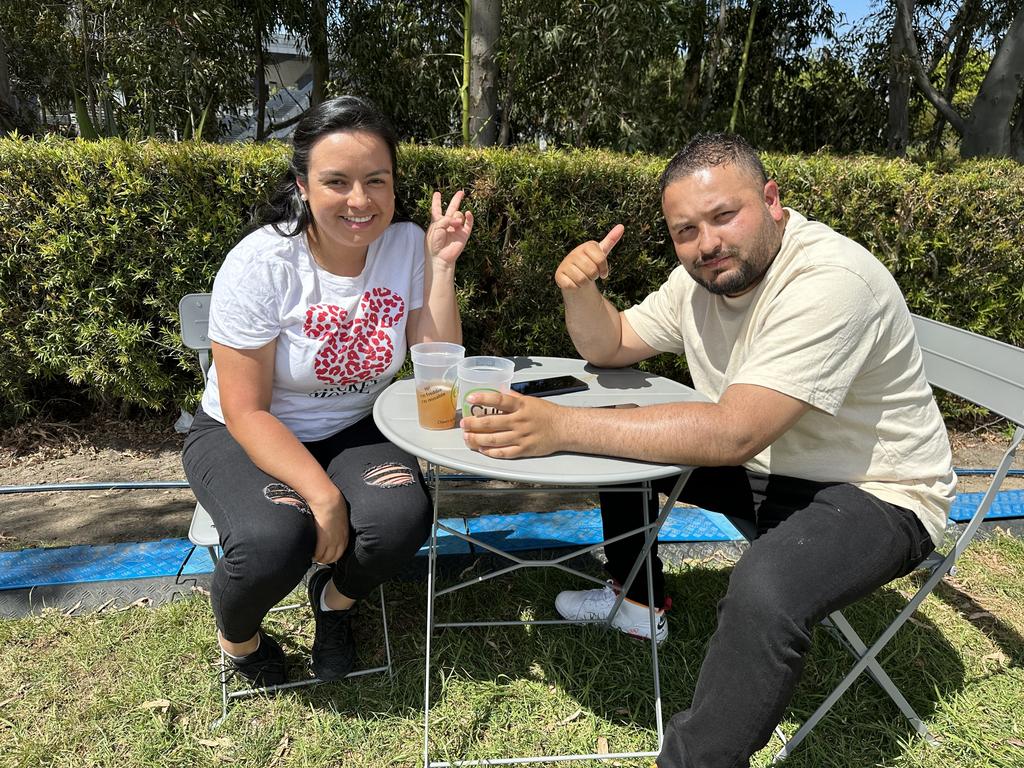 Angelica Trujillo and Andres Miranda