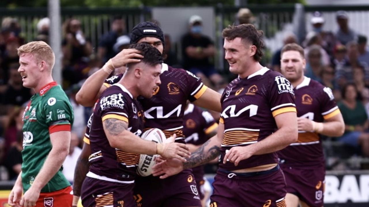 The Broncos piled on 10 tries against Wynnum-Manly in a solid first outing for the season. Picture: Jim O'Reilly