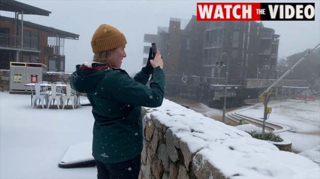 Snow is blanketing the Alps