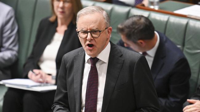 Anthony Albanese is two years into his first term as Prime Minister and 10 months away from having to call an election. Picture: NewsWire/Martin Ollman