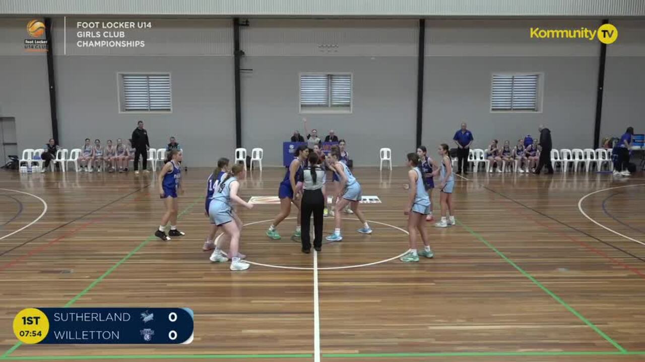 Replay: Sutherland Sharks v Willetton Tigers (Girls) - 2024 Basketball Australia U14 Club Championships Day 1