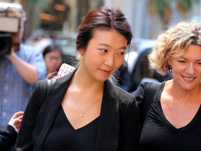 Brenda Lin arrives at the Supreme Court for Robert Xie's sentencing. Picture: John Grainger