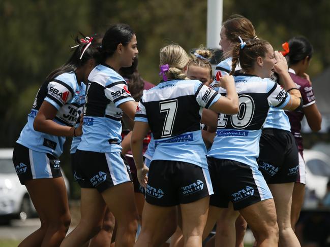 Cronulla celebrates against Manly. Picture Warren Gannon Photography