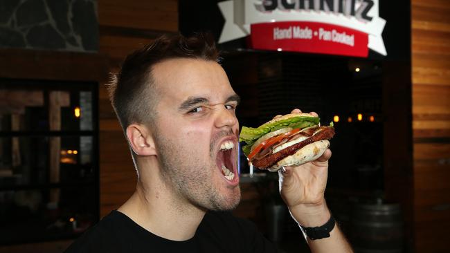 Knoxfield travel agent Patrick Lijnders at the Knox Schnitz store. Picture: George Salpigtidis