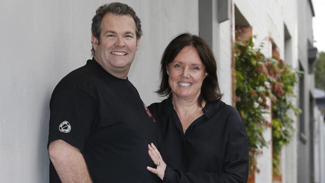 Gus and Vicky Worland at a lunch for Gotcha 4Life at Totti's Rozelle. Picture: John Appleyard