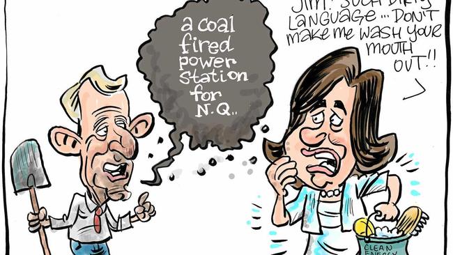 Harry Bruce cartoon jim pearce coal-fired power. Picture: contributed