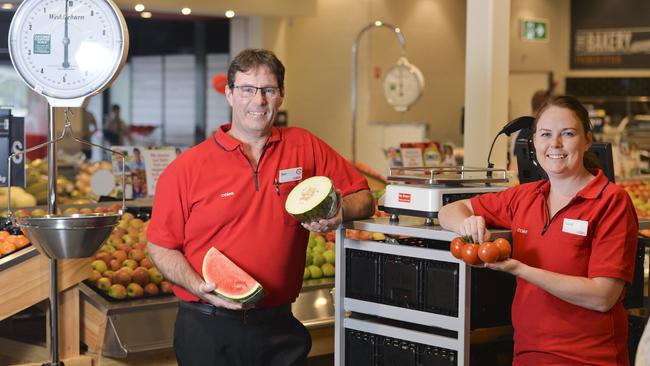 40 new jobs at Coles Ripley thanks to delivery and click and collect services. Online shoppers Ron Gale and Sarah Tolhurst.