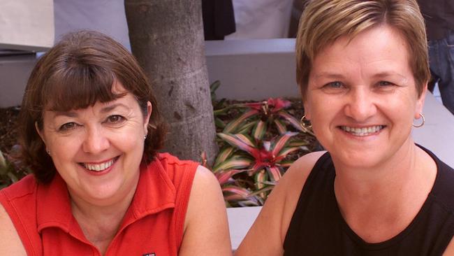 Elaine Hampson and Halina Gniot in January, 2004. Picture: Andrew Maccoll