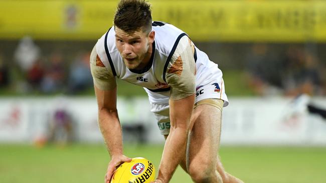 Bryce Gibbs will make a surprise appearance for Adelaide in the SANFL. Picture: Tracey Nearmy/Getty Images