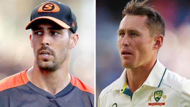 Mitchell Johnson and Marnus Labuschagne.