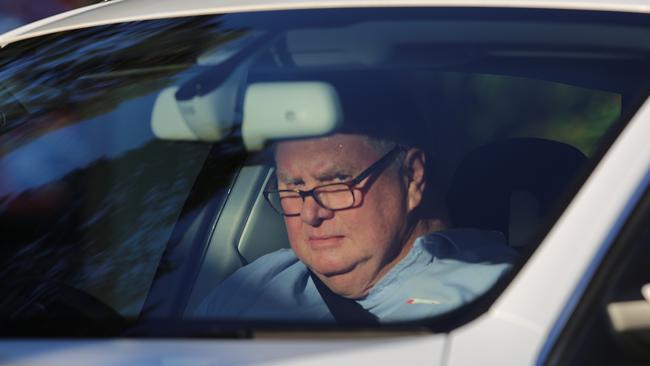 Coroner James McDougall arrives at Dreamworld on the day of the disaster. Picture: Marc Robertson