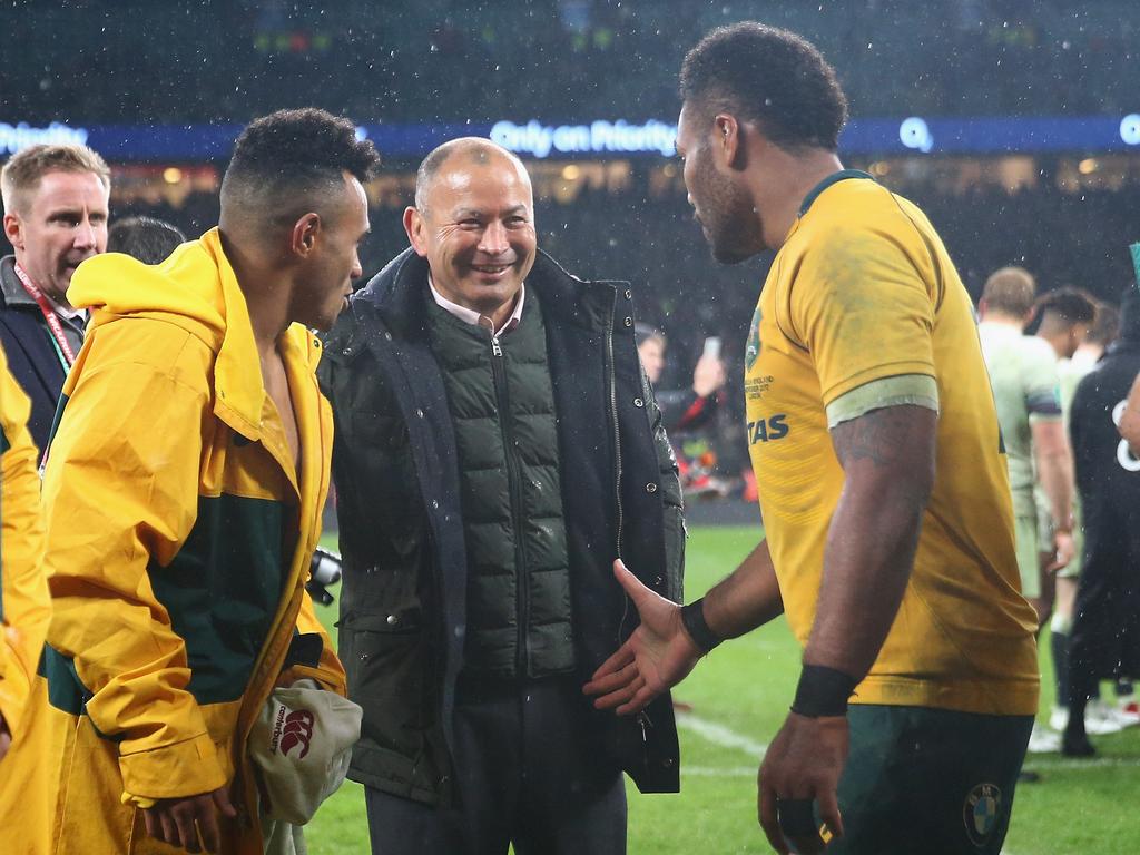Jones sees Kerevi as a source of advice, despite his role as head of Australia’s old enemy. Picture: Michael Steele/Getty Images
