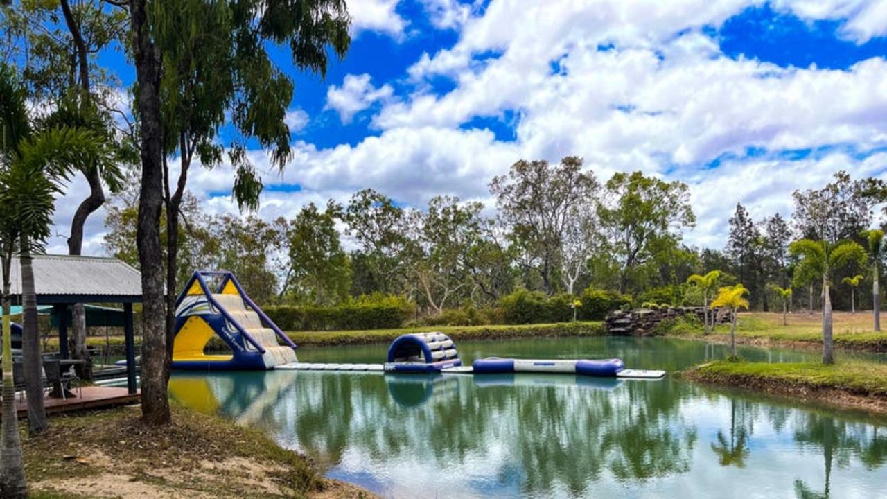540 Shanty Creek Road, Mareeba, is for sale, complete with an inflatable water park