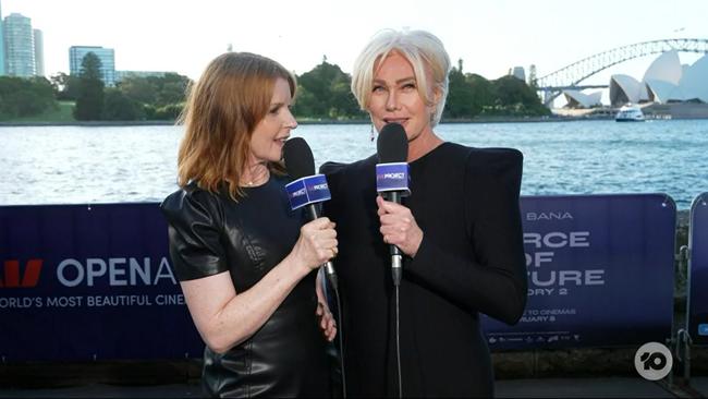 Furness appeared on The Project to talk about her new movie. Picture from Channel 10.