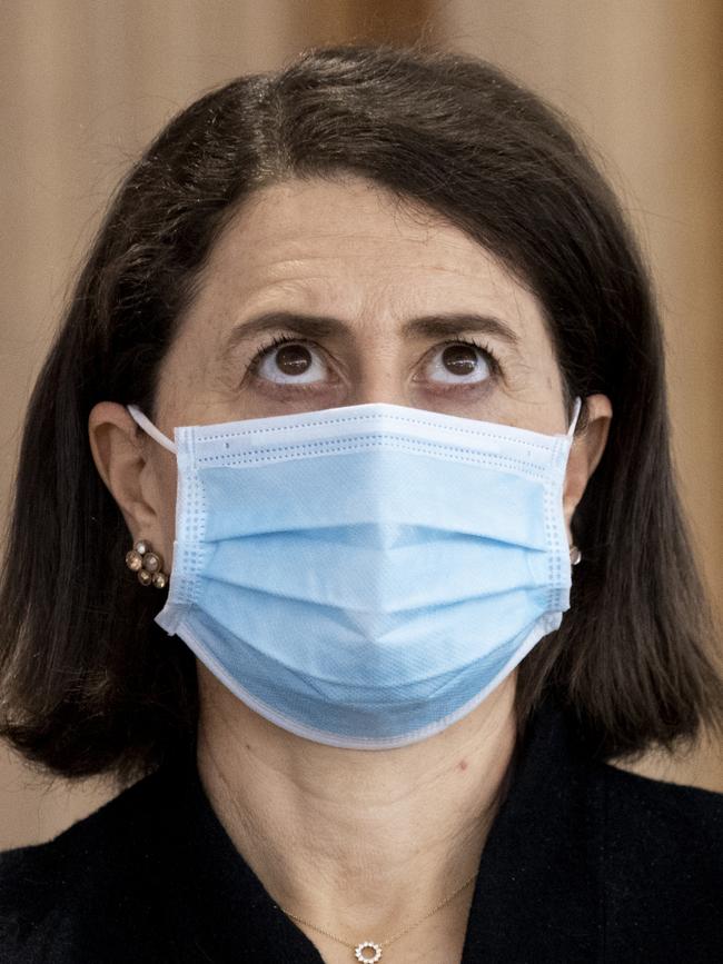 The then-premier, Gladys Berejiklian, pictured in mid-2021. Picture: Getty Images