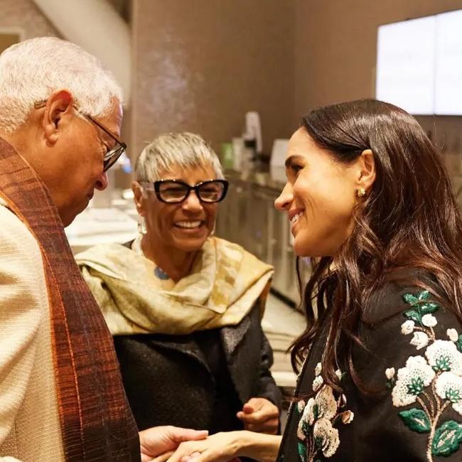 Meghan works the crowd. Picture: @msayles/The Kinsey Collection/Instagram