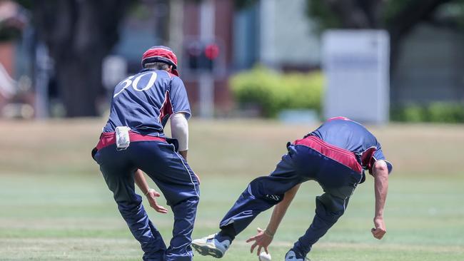 GPS First XI round 5 cricket action. Photos by Stephen Archer