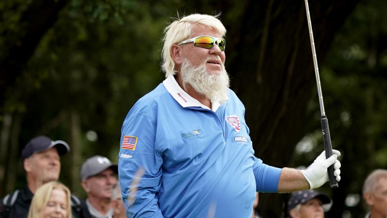 UTTOXETER, ENGLAND - JULY 29: John Daly of United States in action during Day One of The JCB Championship at JCB Golf &amp; Country Club on July 29, 2022 in Uttoxeter, England. (Photo by Phil Inglis/Getty Images)