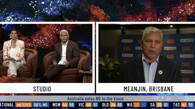 “The whole program and the presenters were totally biased,” says Mundine. SBS's program The Point hosted by Narelda Jacobs and John Paul Janke speaking with No campaigner Warren Mundine.