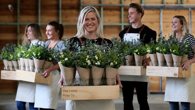 Helen Pow, 31, owner of The Little Posy Co in Fremantle in WA. ‘I want other sources of ­income too.’ Picture: Colin Murty