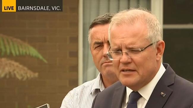 The PM apologised to Mr Constance. Picture: ABC News 24