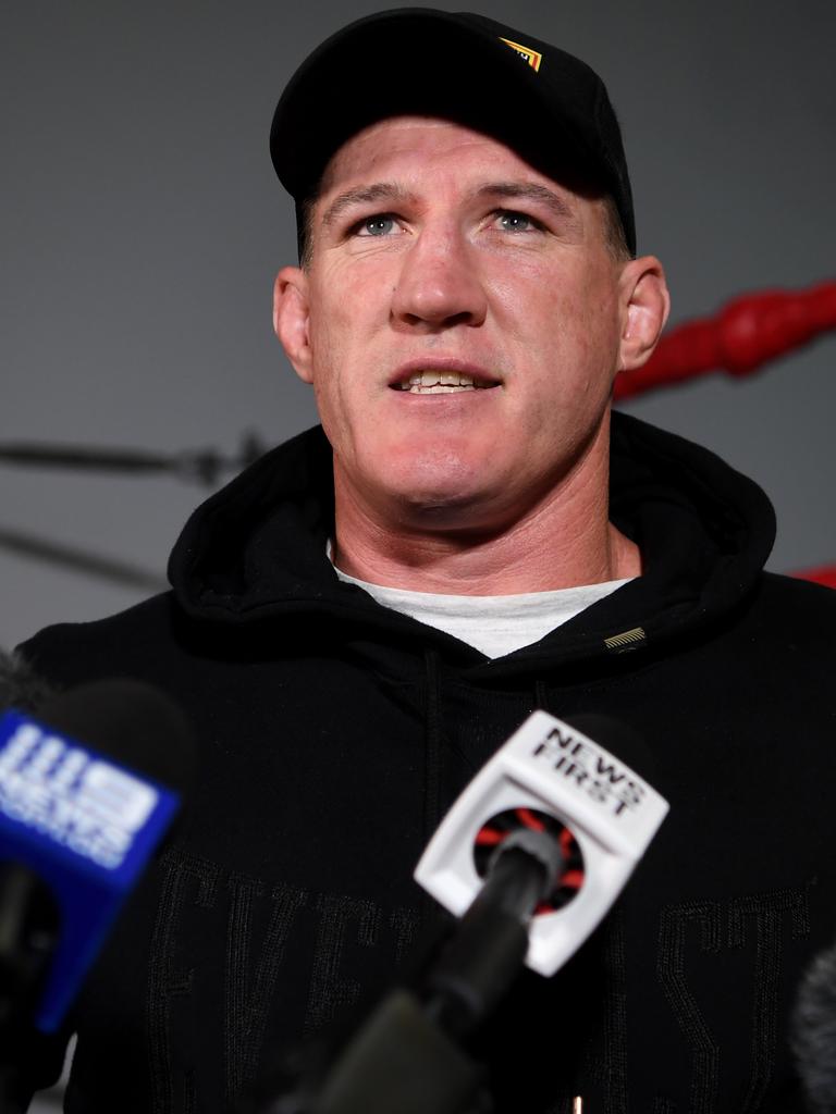 Former NRL star come professional boxer Paul Gallen.