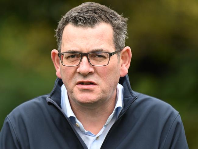 Premier Daniel Andrews has been accused of $30m in cost blow outs since being elected. Picture: Tony Gough