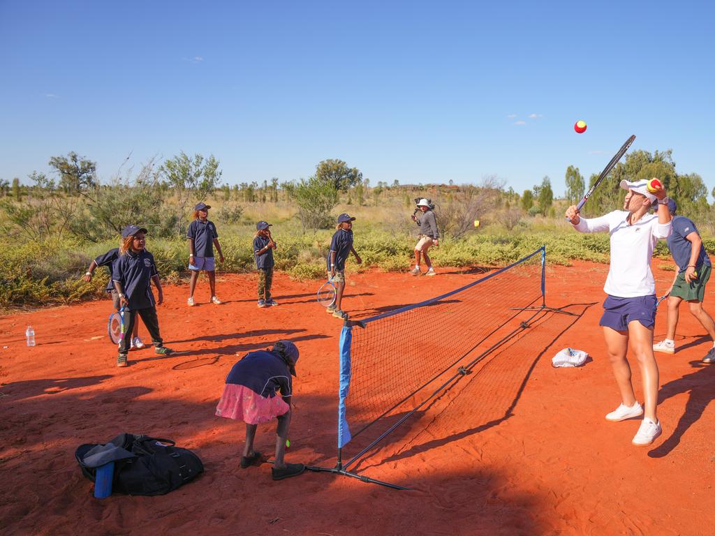 Ash Barty at Uluru Tennis champions life-changing moment CODE Sports